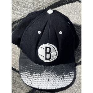 Brooklyn Nets Hat Cap Snapback Embroidered NBA Mitchell & Ness Logo Pattern